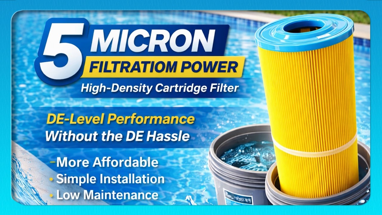 5 micron Hydensity Cartridge Filter Emauxใส้กรองคาร์ทริดจ์ละเอียด5ไมครอน น้ำใสเร็วเทียบเท่ากรองผ้าDE