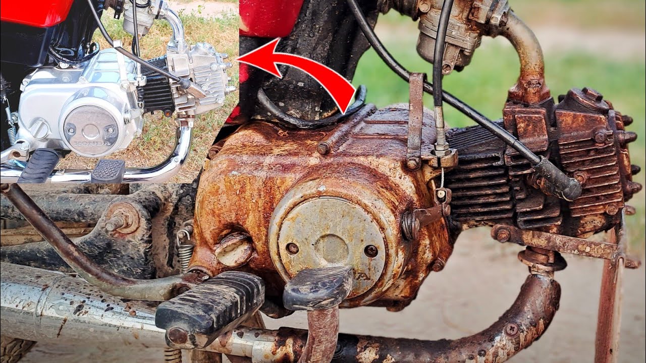 Restoration Old Honda CD 70 Engine