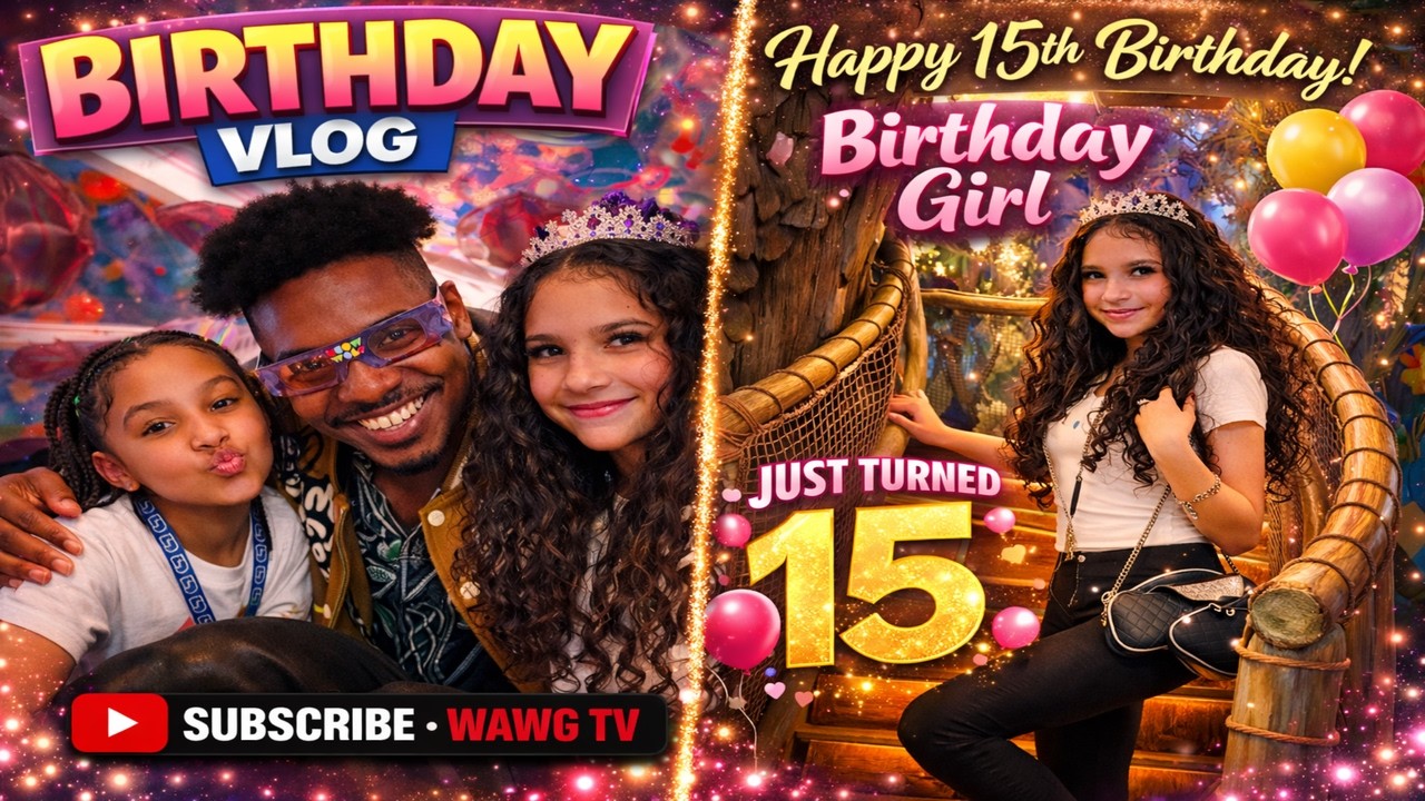 HAPPY 15TH BIRTHDAY TO MY DAUGHTER 🎉❤️ Family Birthday Vlog | WAWG TV