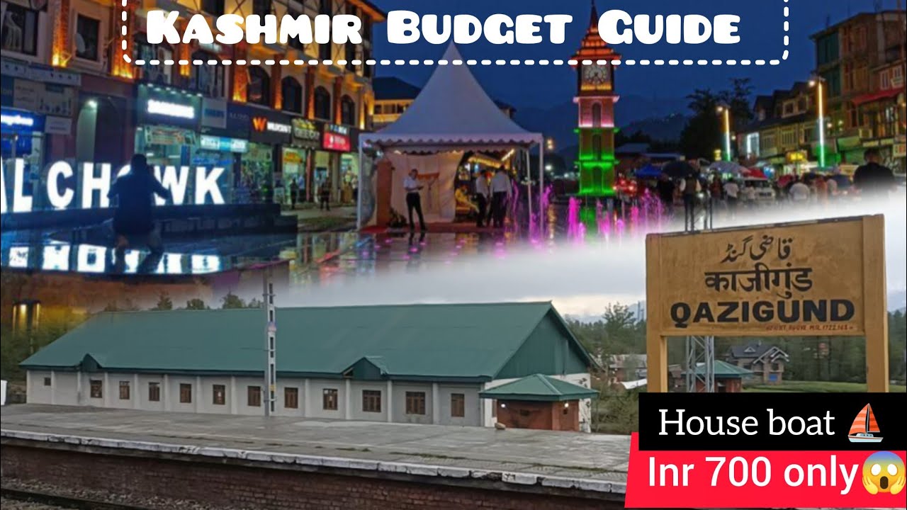 Kashmir Budget Tour | Cheap & Best Room In Srinagar | Kashmiri Wazwan Non-veg Street | Kashmir Train