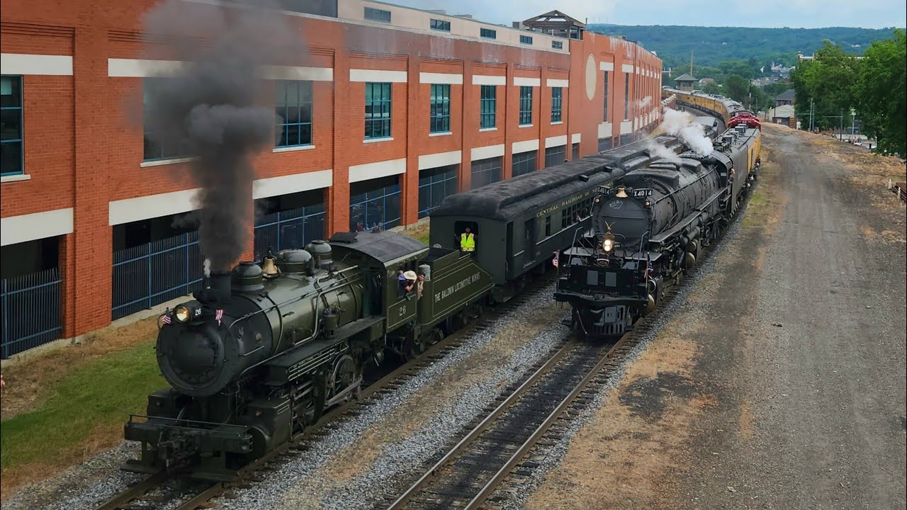 Union Pacific 4014 & Baldwin 26: A Historic Steam Meet at Steamtown (Short Clip) 
