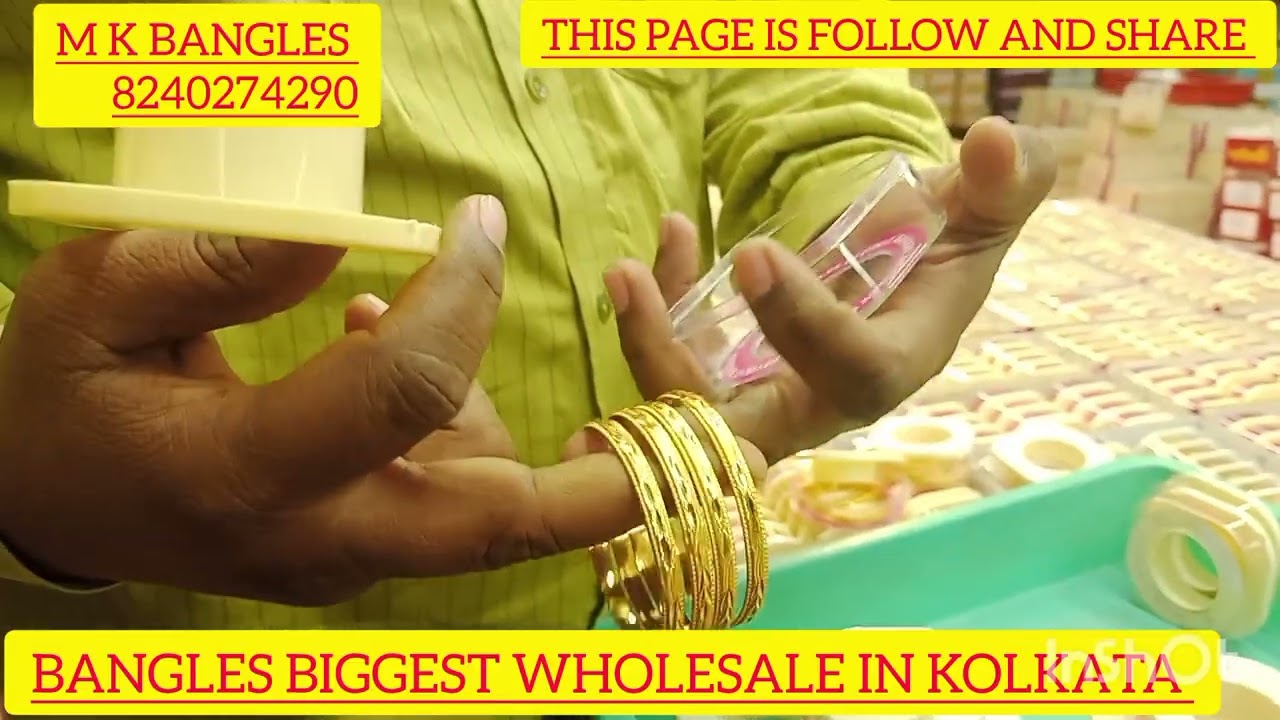 Imitation jewellery Bangles wholesale kolkata M k bangles -8240274290 #bangles #gold #goldjeweller