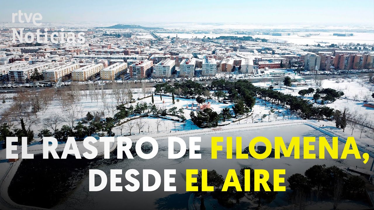 Los paisajes helados de FILOMENA, a VISTA DE DRON | RTVE