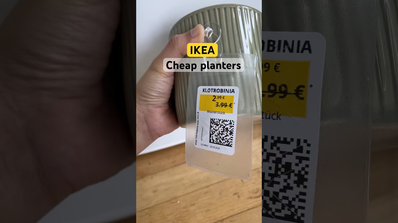 Cheap planters from ikea 