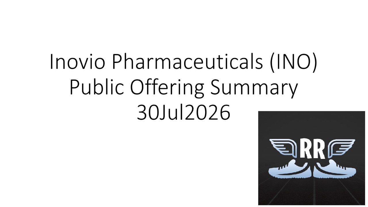 Inovio Pharmaceuticals INO: Обзор публичного размещения акций от 30 июля 2026 года