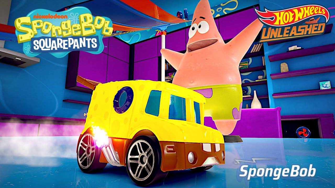 HOT WHEELS UNLEASHED – New Car SpongeBob SquarePants – New Basement SpongeBob Customization