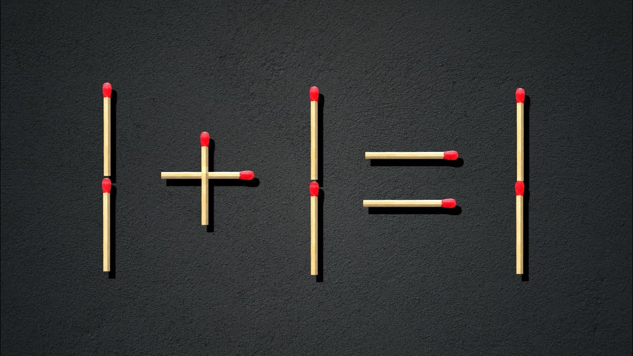 Can you fix the problem, Matchstick puzzles with answers