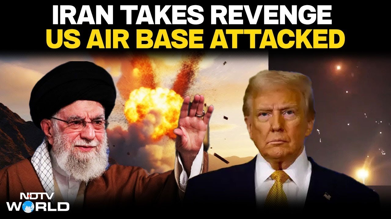 Iran Attack Qatar | Iran Attack Doha | Watch: Moment When Iranian Missile Was Intercepted Over Doha