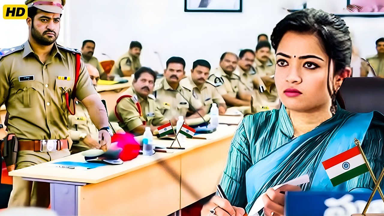 पुलिसवालों के बीच DSP को ठोंक दिया | Jr. NTR और रश्मिका मंदाना सबसे जबरदस्त एक्शन हिंदी मूवी