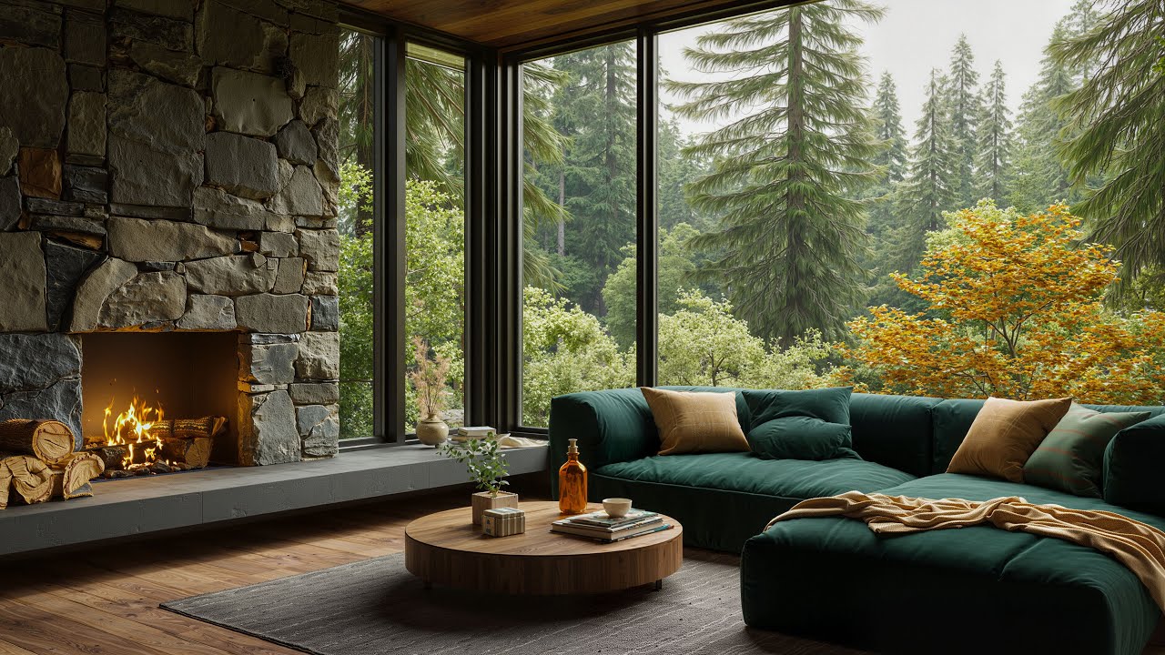 Forest Apartment Jazz | Morning Tranquill Jazz with Nature Therapy for Stress Relief, Study & Work