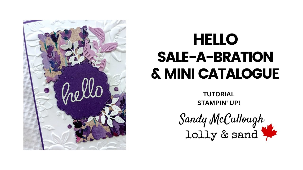 Lolly and Sand Live Featuring Sale--a-bration & NEW Mini Cardmaking Supplies!