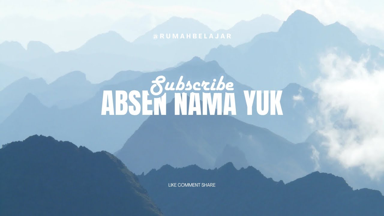 Nama nama subscriber 🧡