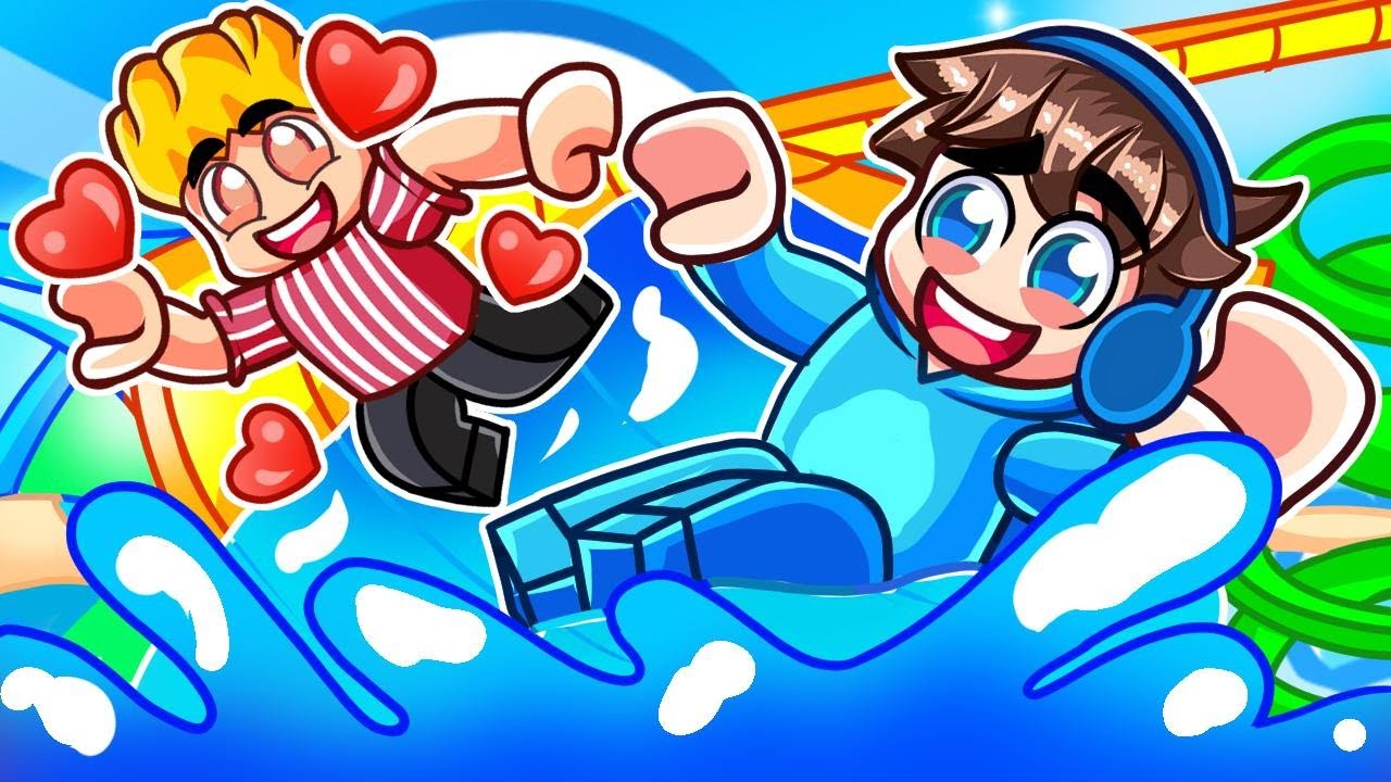 Helix a Kevin vs NEJVĚTŠÍ AQUAPARK v Robloxu!