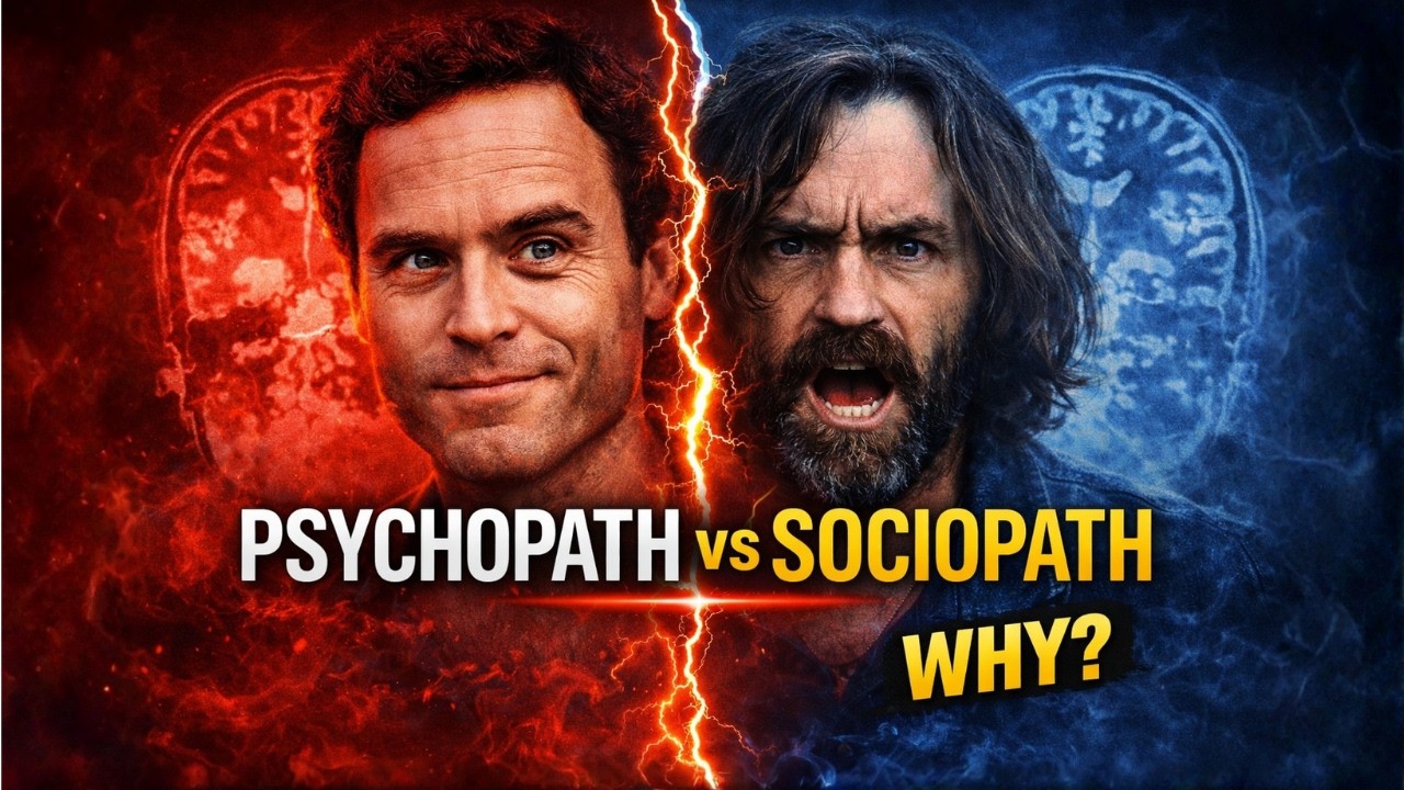 Psychopath vs Sociopath Explained | Ted Bundy, Manson & The Dark Psychology of Killers
