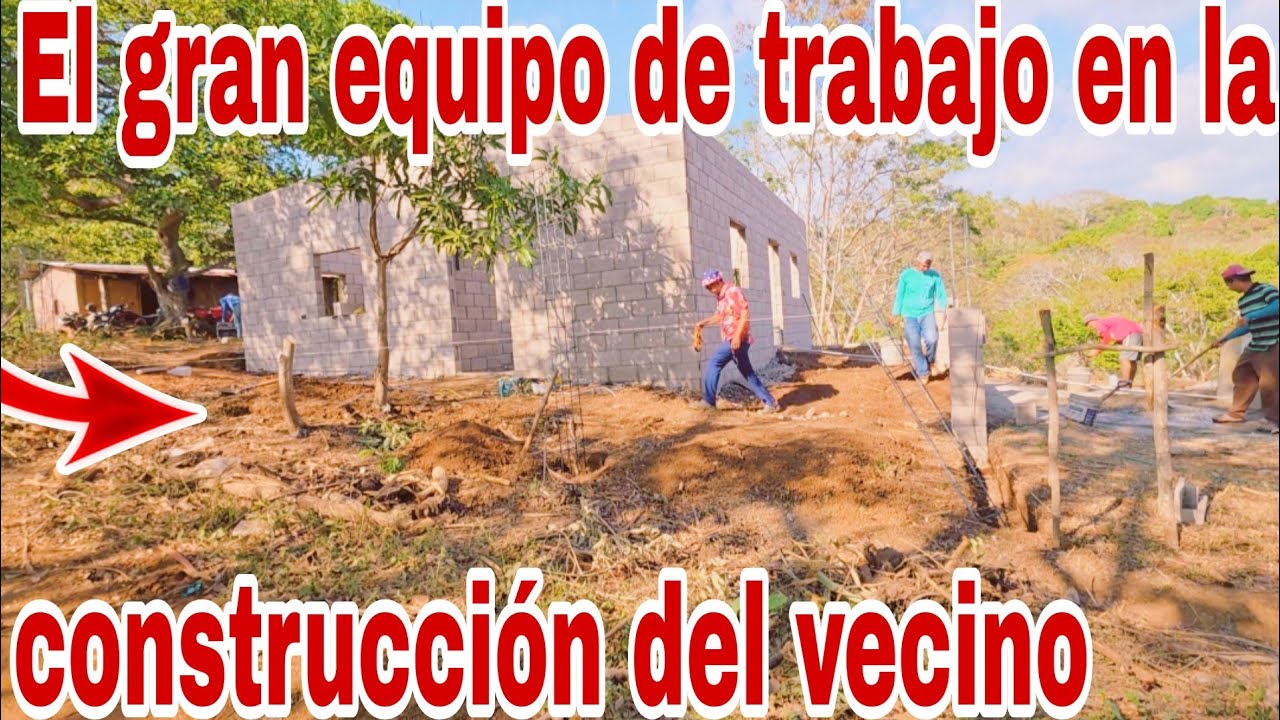 El gran equipo de trabajo rn la construcción del vecino manuel😱😳🤯