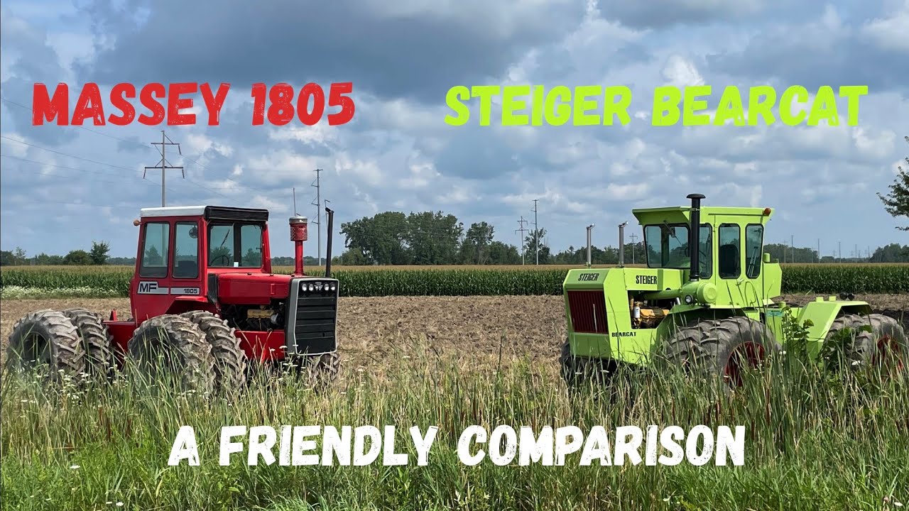 Steiger Bearcat и Massey Ferguson 1805. Дружеское сравнение