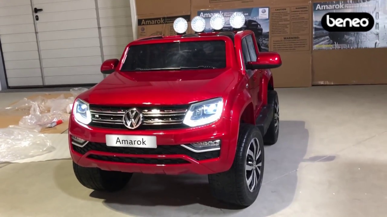 Unboxing and assembly of Volkswagen Amarok electric ride-on car