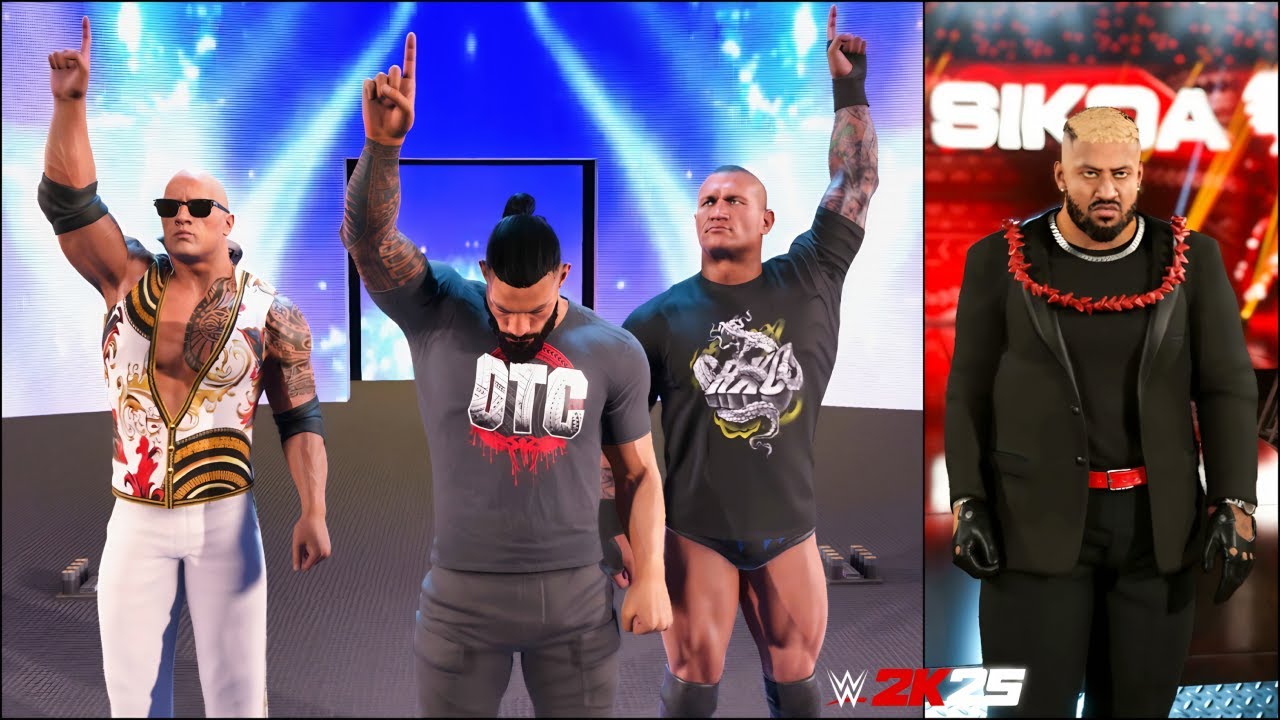 WWE 2K25 Roman Reigns Rock Randy Orton RRR Returns