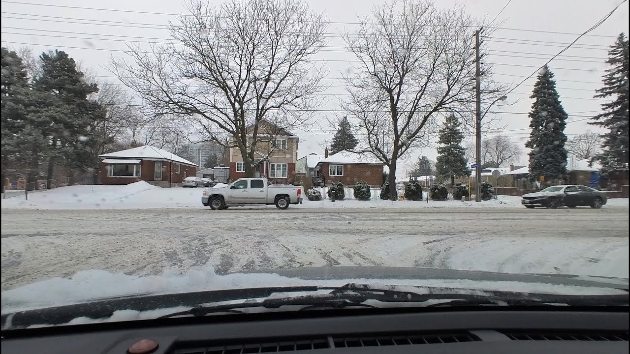 **Toronto Winter Driving - Morning Drive on Brimley Rd After Heavy Snowfall ❄️🥶🚗**