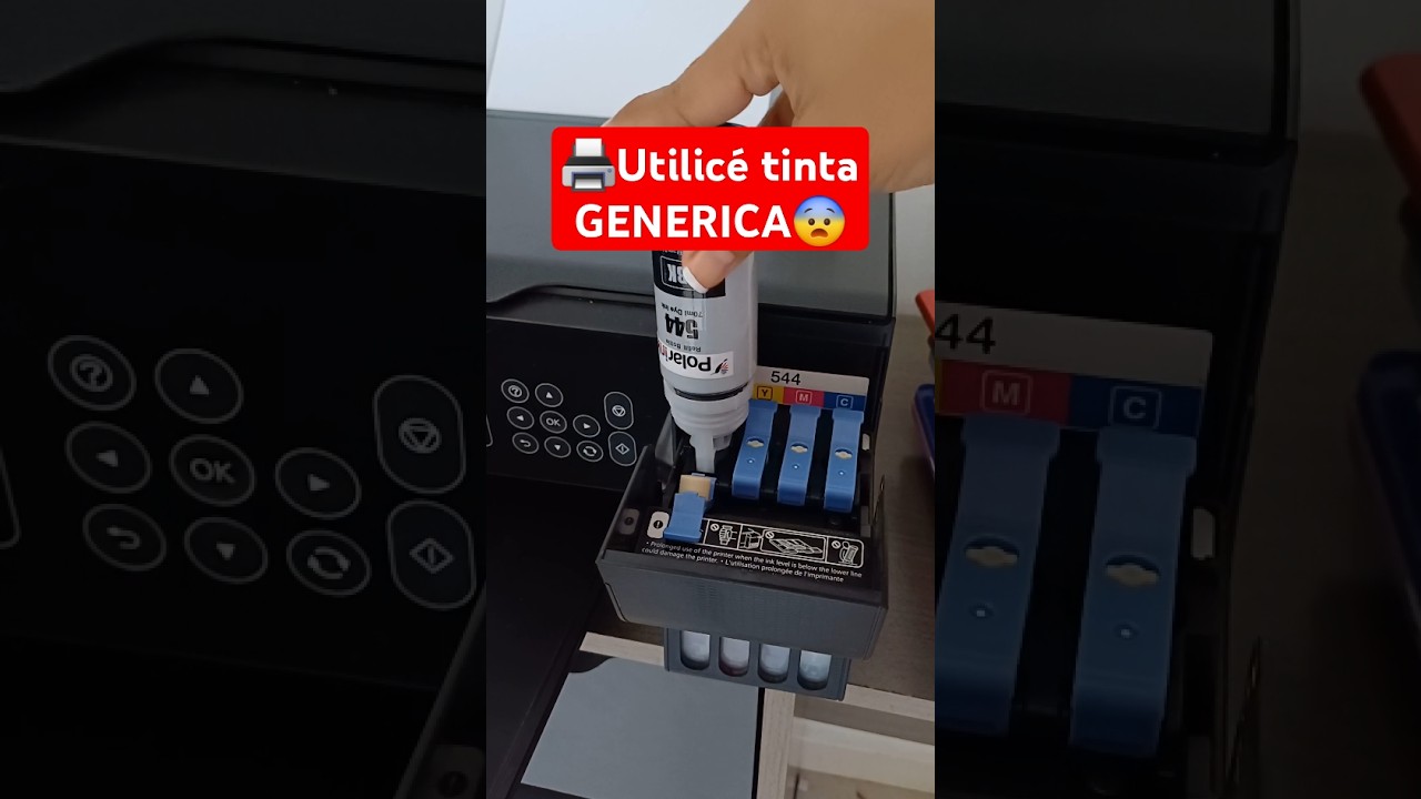 Utilic&eacute; tinta Generica en mi impresora Epson🖨