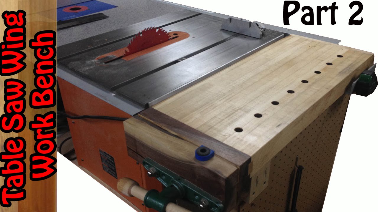 Tablesaw Wing Work bench build #2