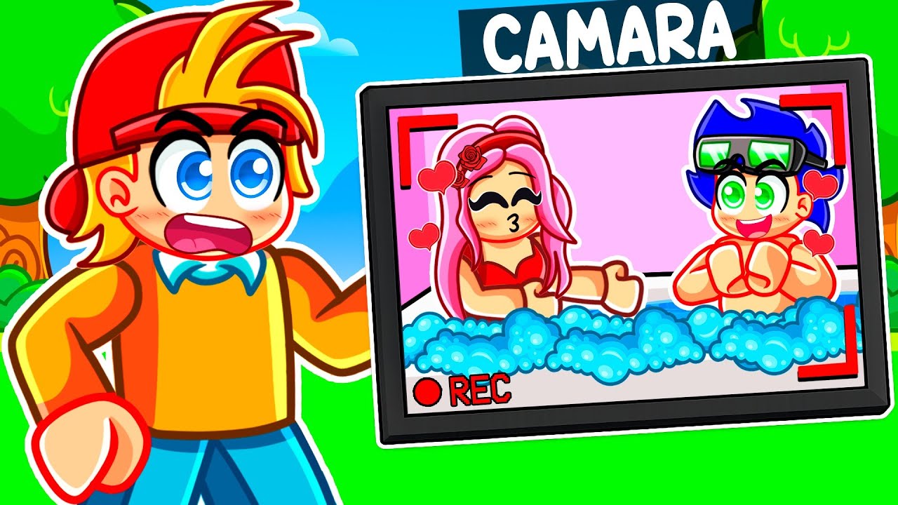 Usando CÁMARAS para ESPIAR a Mis Amigos en Roblox Snapchat!
