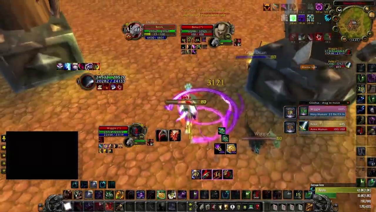 Warname Feral/Discipline VS Warrior/Holy