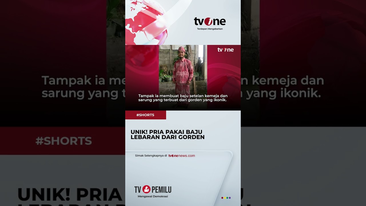 Viral Baju Lebaran Super Unik Terbuat Dari Gorden, Ini Potretnya #shorts #tvone #trending #news