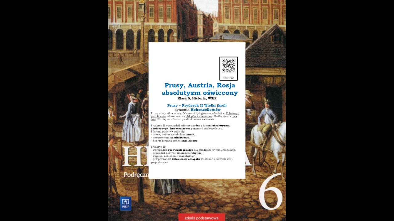Prusy, Austria, Rosja - absolutyzm oświecony. Klasa 6, Historia, WSiP.