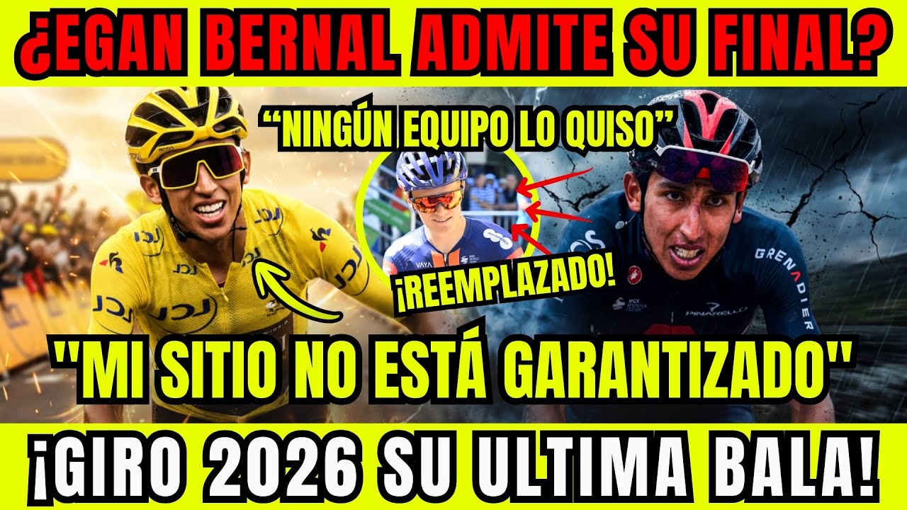 ¡EGAN BERNAL CONFIESA LO PEOR! 