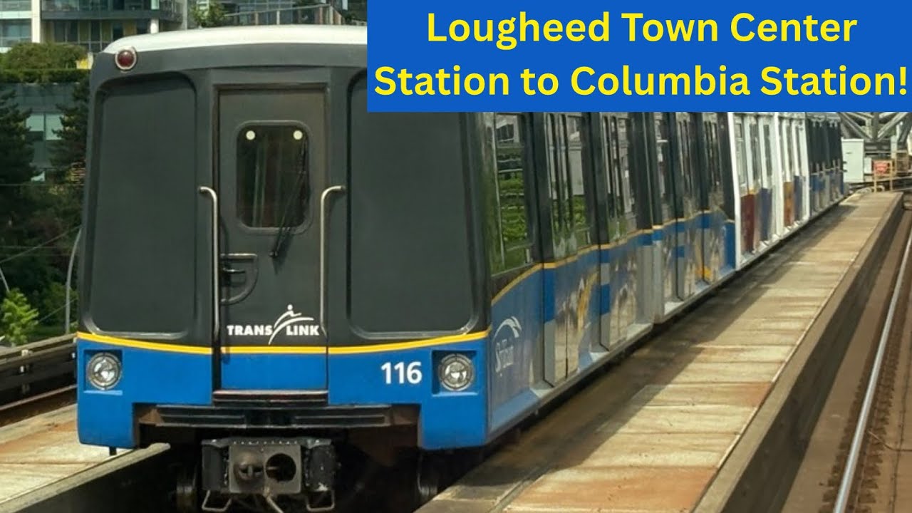Vancouver Skytrain ride, Lougheed Town Center Station to Columbia Station!