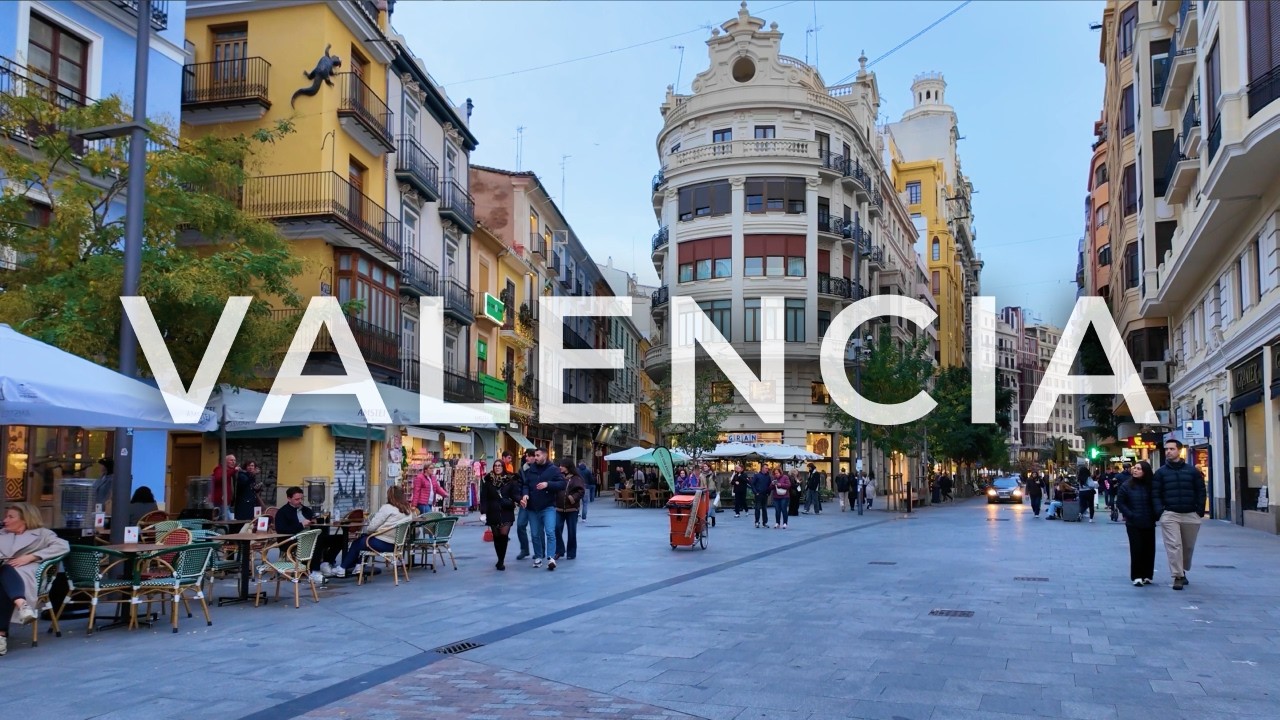 Friday Evening Walk in Valencia, Spain 🇪🇸 4K Walking Tour
