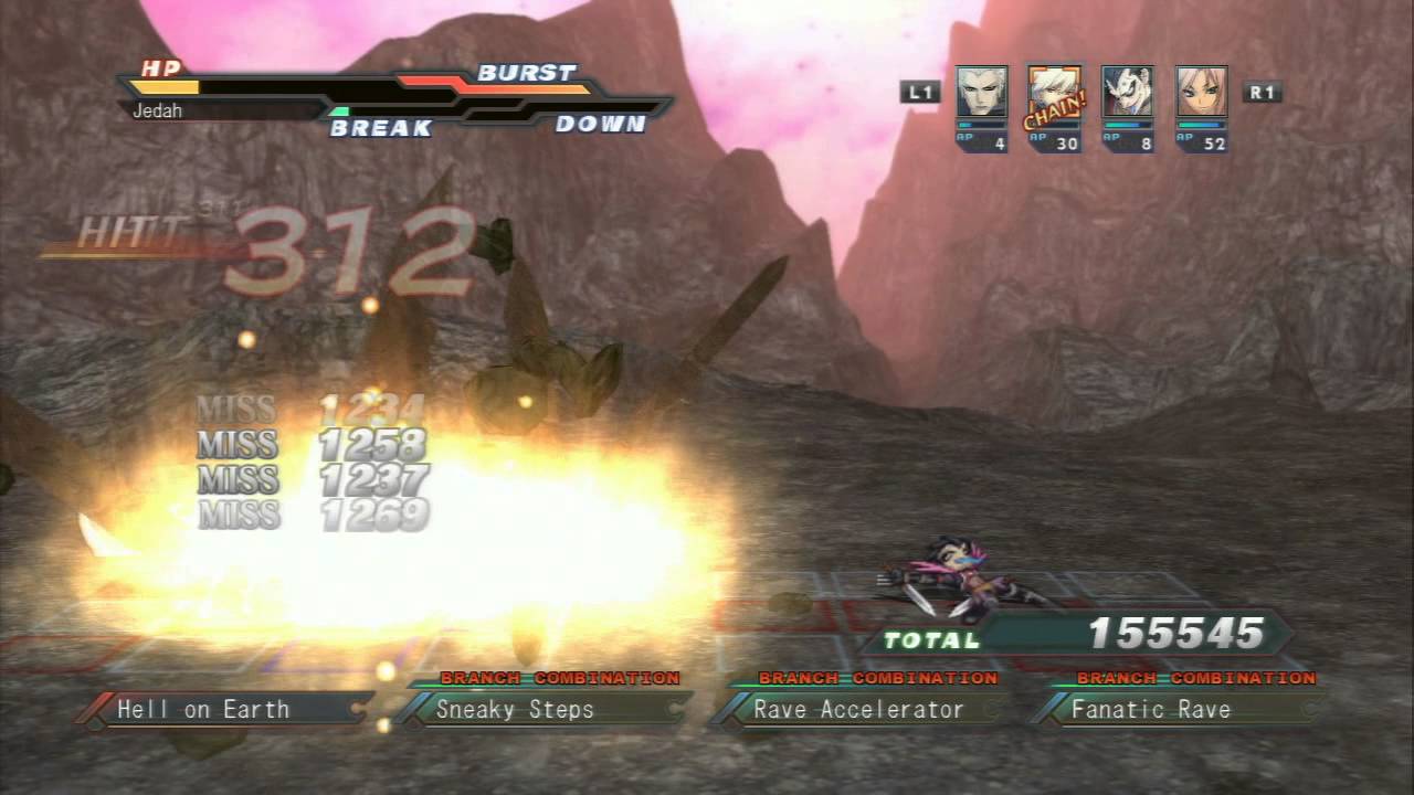 Cross Edge PS3 True End Part 106 (post game) - Boss: Jedah