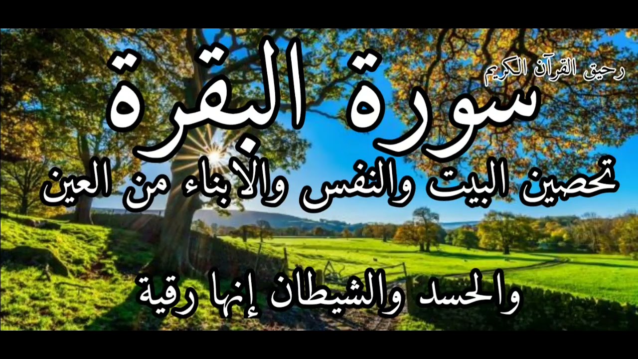 سورة البقرة لحفظ وتحصين المنزل وجلب البركة من أروع التلاواتSourah Baqara