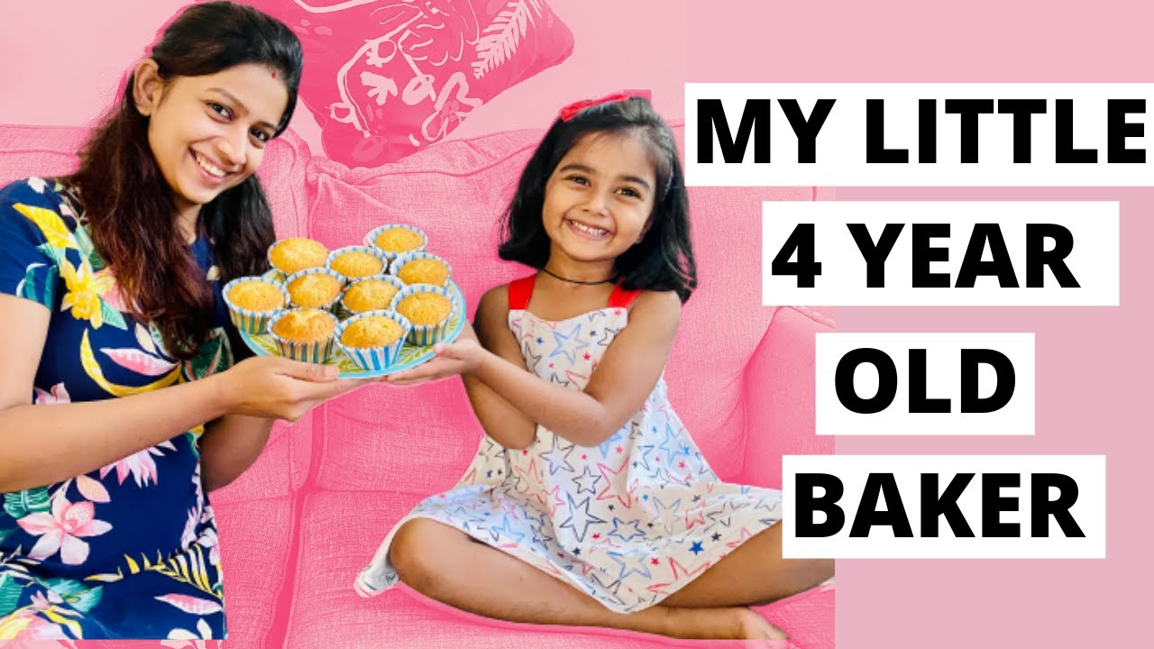 My 4 Year Old Tried Baking First Time | Easy Perfect Vanilla Spongy Cup Cake Recipe|ItsSupriyas Life
