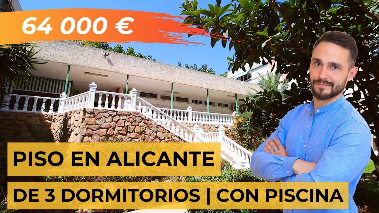 Piso en Alicante de 3 dormitorios con piscina | Viviendas en España