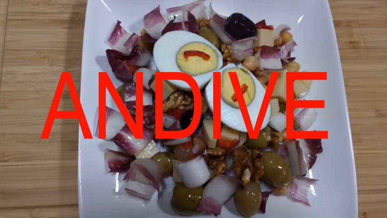 salata de andive simpla. proteine vegetale