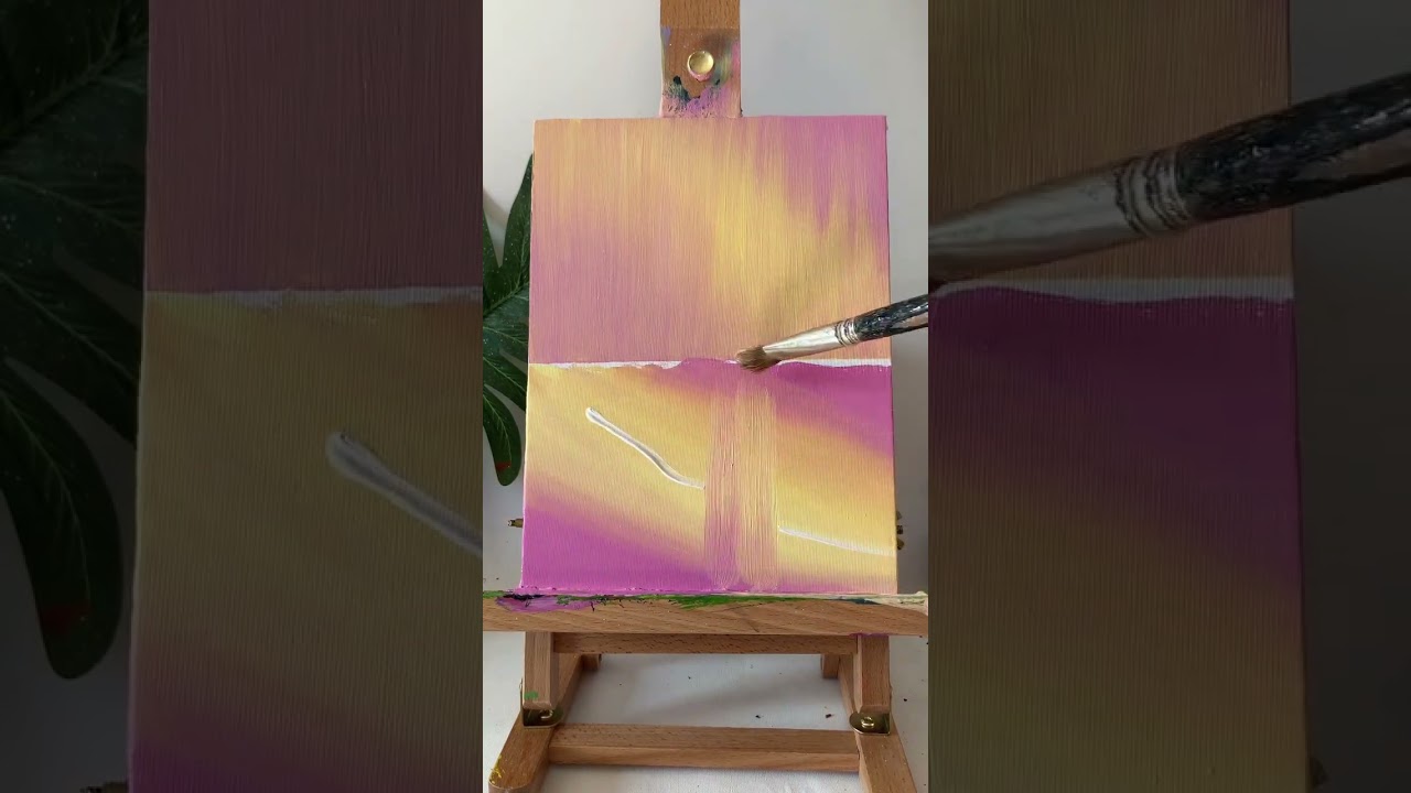 The beauty of watching the northern lights 💙 #AuroraArt #NorthernLights #PaintingTutorial