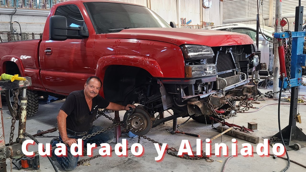 como hacer que alinee una camioneta. Cuando la llanta topa atrás.