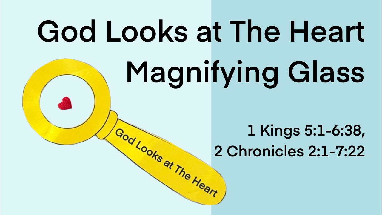 Bible Crafts for Kids | Sunday School Lesson |“God Looks at the Heart” ❤️