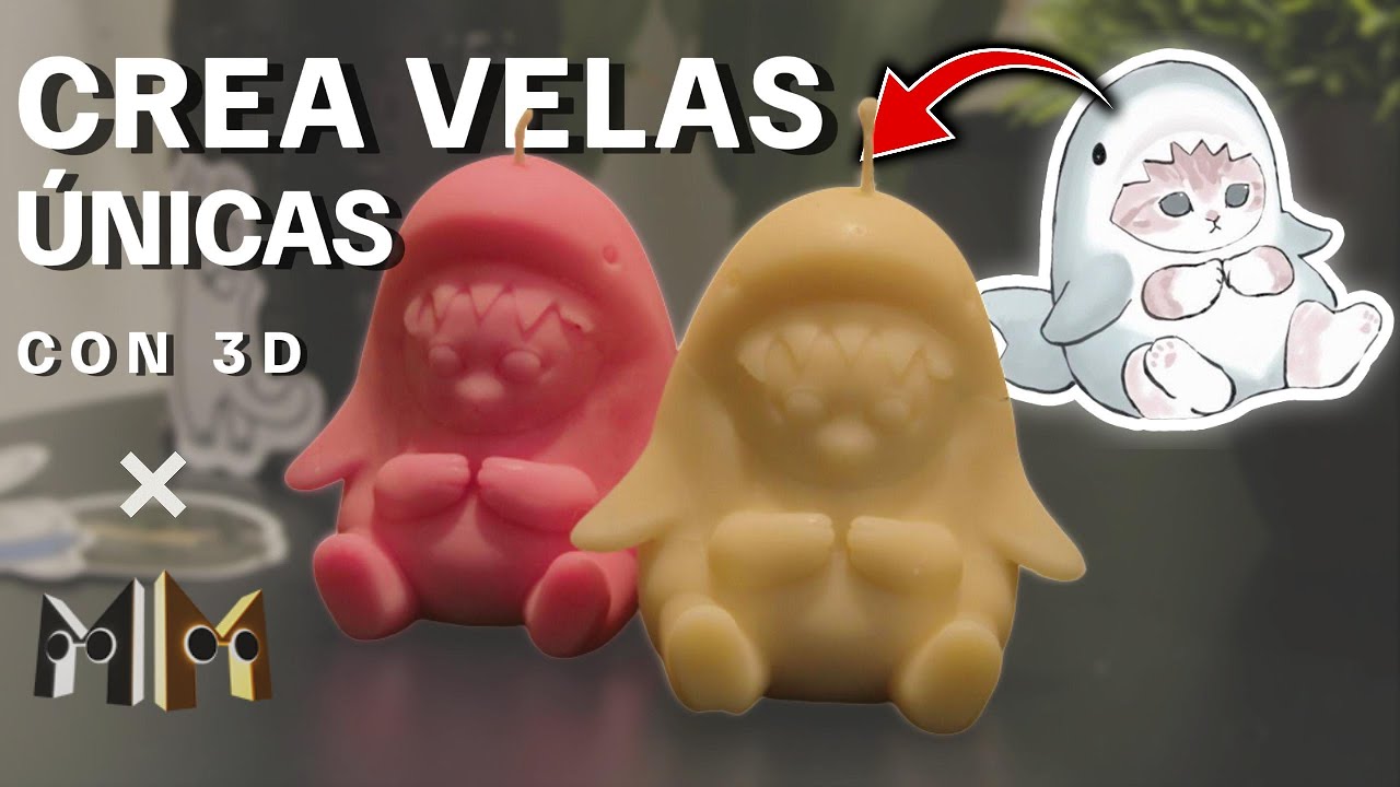 Crea Velas Únicas con Moldes 3D Hechos por Ti 🎨🕯️ | Tutorial Completo Paso a Paso