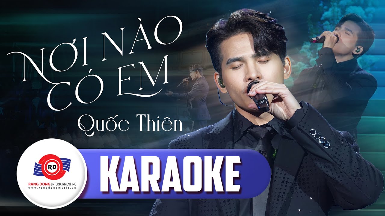 [ KARAOKE TONE NAM ] NƠI NÀO CÓ EM - QUỐC THIÊN | Bản Phối Mới Live Band