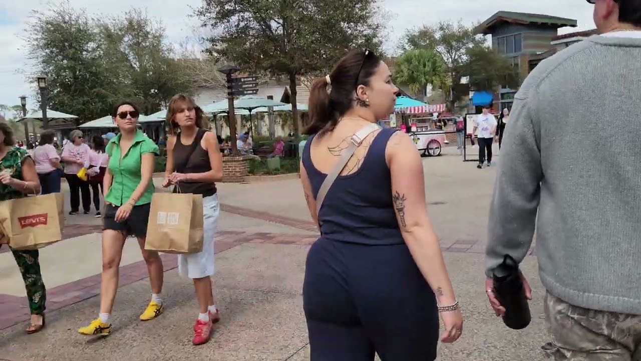 Walking around Disney Springs.
