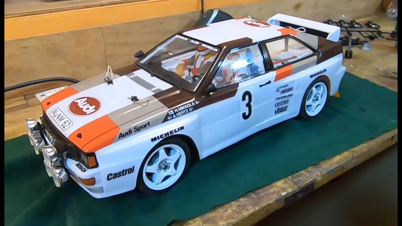 AUDI QUATTRO RALLY 1/10 RC Tamiya assembling part 10