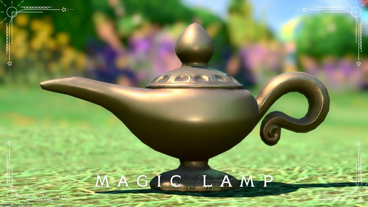 宿った精が姿を見せないアラジンランプのミニオン『魔法のランプ』（VD商客物語）＃FF14