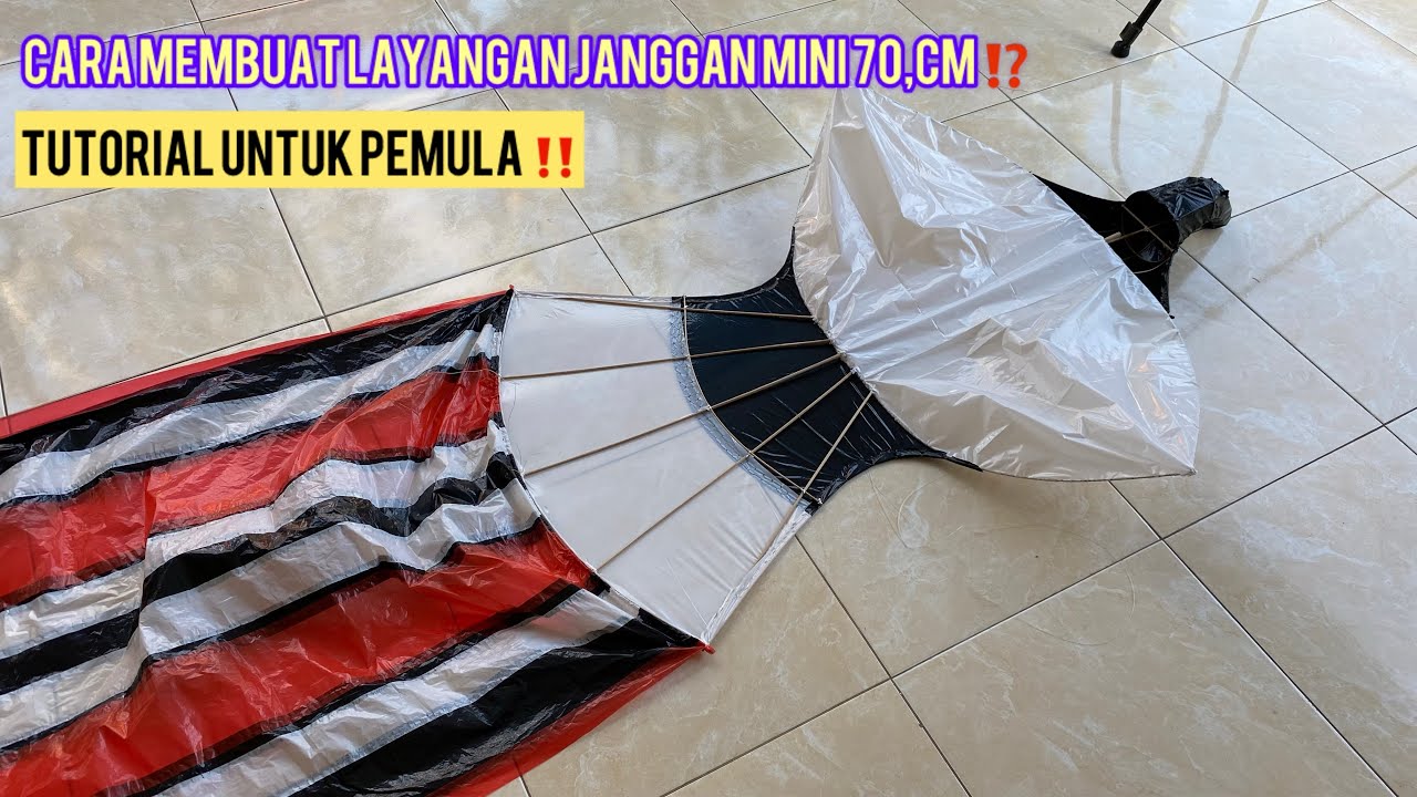 (TUTORIAL) Cara Membuat Layangan Janggan Lengkap Dengan Ukurannya 🪁⁉️