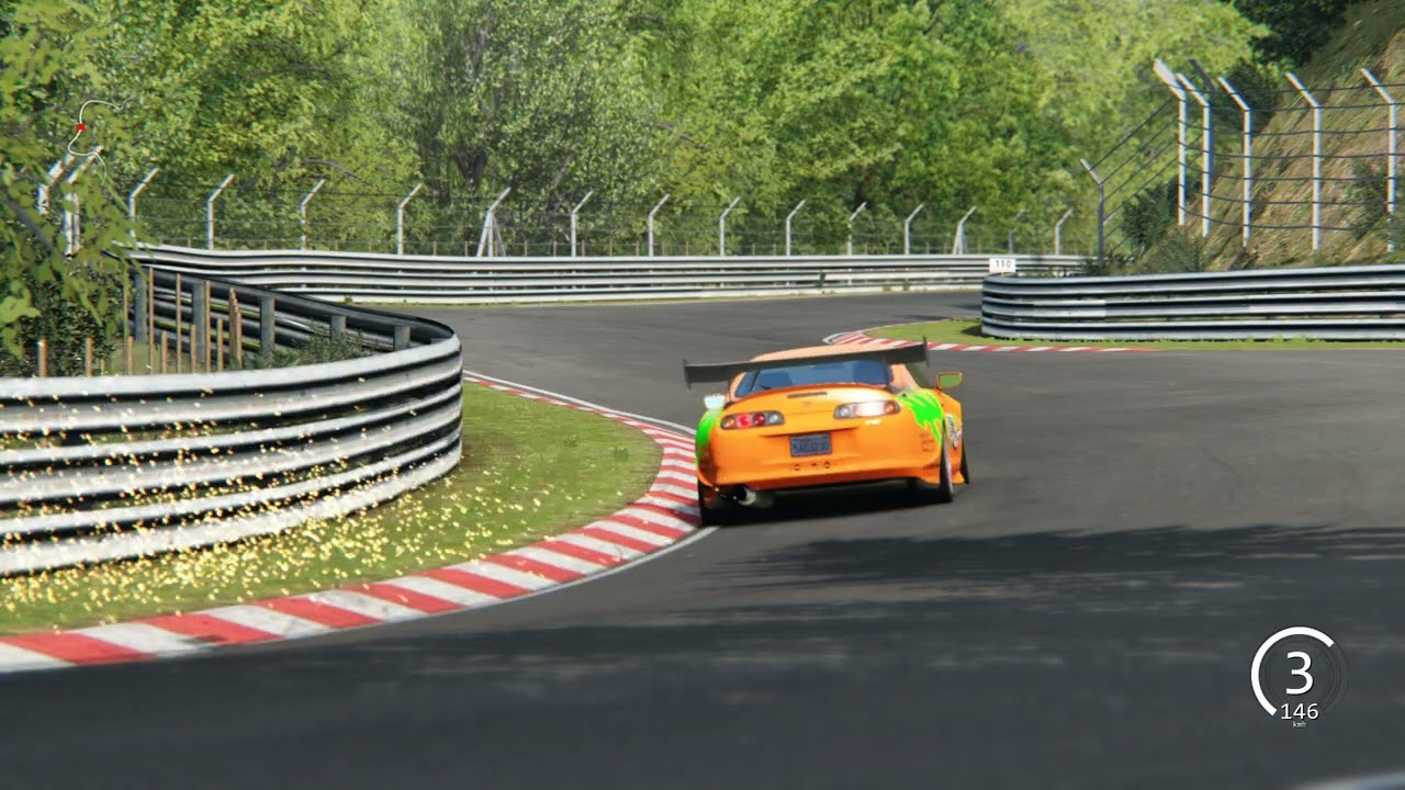 Toyota Supra Fast and Furious 98 in nordeschleife (best sound)
