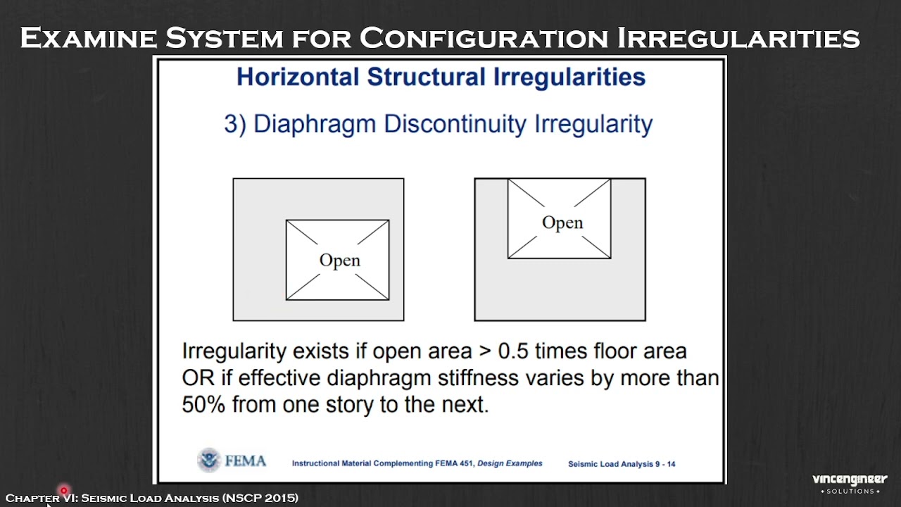 Horizontal Irregularities - CE 435 (Earthquake Engineering)