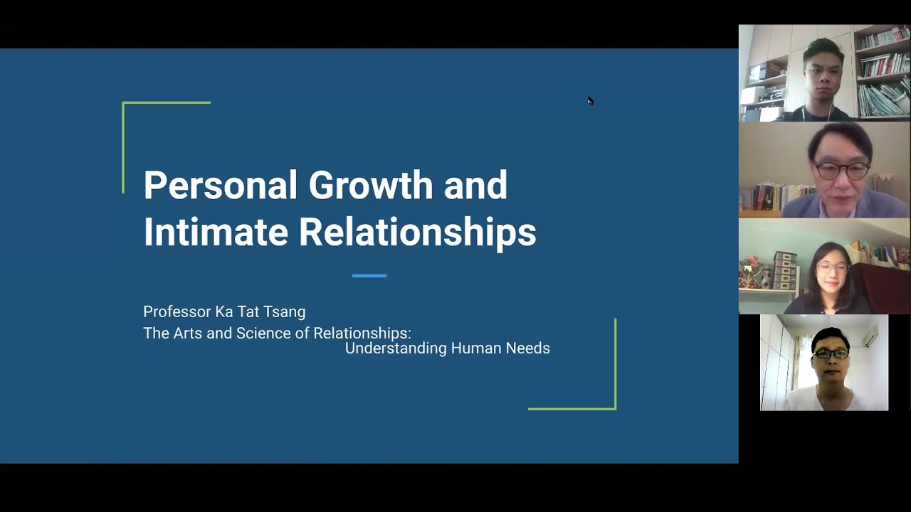 Personal Growth and Intimate Relationships 2021.06.26 (Online Discussion)
