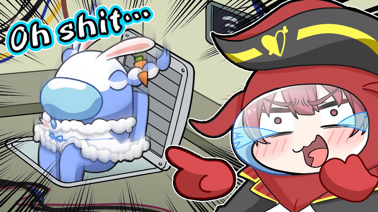 Pekora screwed up in Among Us【Komainu/Clip/Hololive】